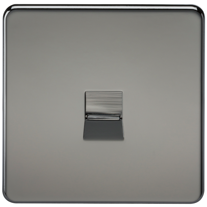 Knightsbridge SF7300BN Screwless Telephone Master Socket - Black Nickel KB Knightsbridge - Sparks Warehouse