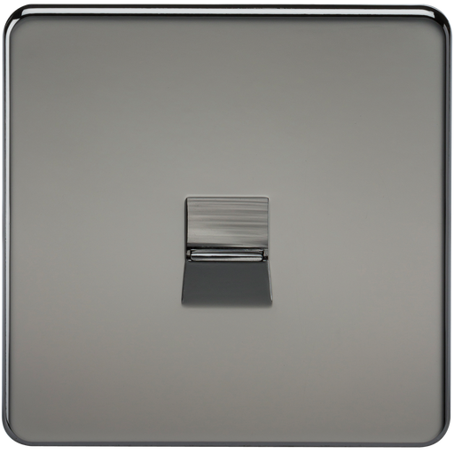 Knightsbridge SF7400BN Screwless Telephone Extension Socket - Black Nickel KB Knightsbridge - Sparks Warehouse