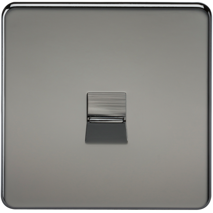 Knightsbridge SF7400BN Screwless Telephone Extension Socket - Black Nickel KB Knightsbridge - Sparks Warehouse