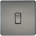 Knightsbridge SF8341BN Screwless 20A 1G DP Switch - Black Nickel KB Knightsbridge - Sparks Warehouse
