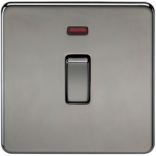Knightsbridge SF8341NBN Screwless 20A 1G DP Switch With Neon - Black Nickel KB Knightsbridge - Sparks Warehouse