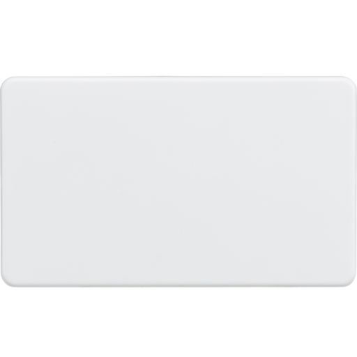 Knightsbridge SF8360MW Screwless 2G Blanking Plate - Matt White Knightsbridge Screwless Flat Plate Matt White Knightsbridge - Sparks Warehouse