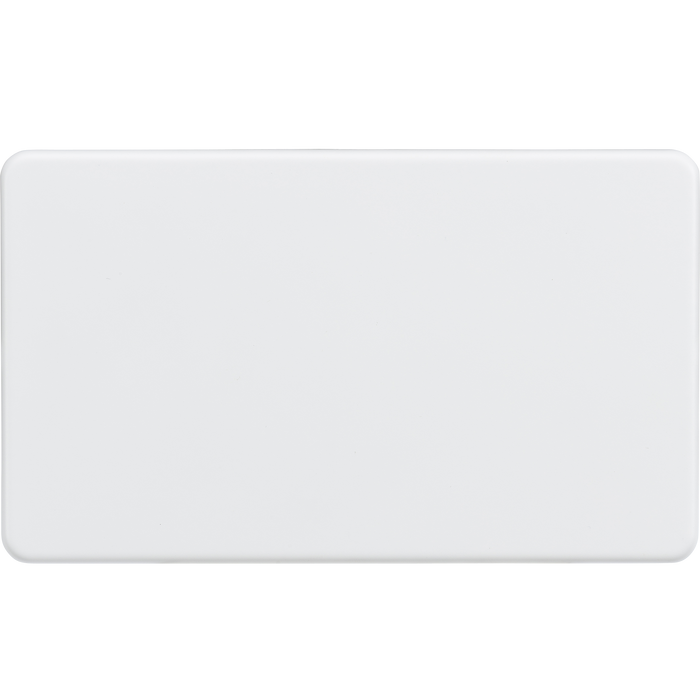 Knightsbridge SF8360MW Screwless 2G Blanking Plate - Matt White Knightsbridge Screwless Flat Plate Matt White Knightsbridge - Sparks Warehouse