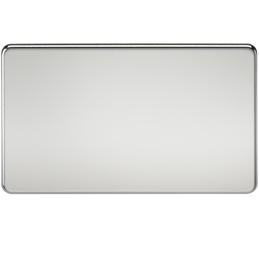 Knightsbridge SF8360PC Screwless 2G Blanking Plate - Polished Chrome KB Knightsbridge - Sparks Warehouse