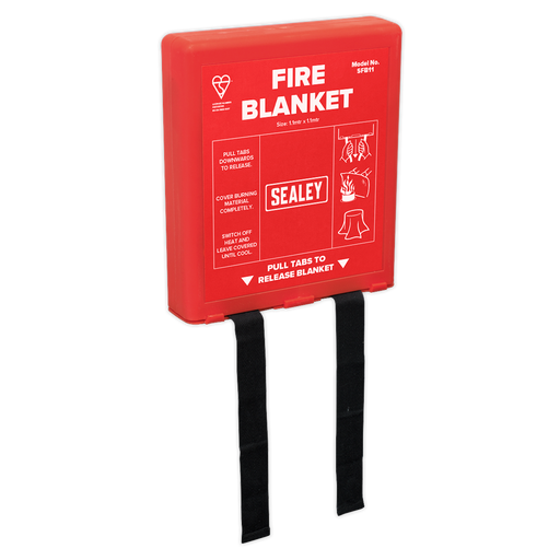 Sealey - SFB11 Fire Blanket 1.1 x 1.1m Safety Products Sealey - Sparks Warehouse
