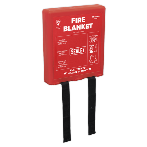 Sealey - SFB11 Fire Blanket 1.1 x 1.1m Safety Products Sealey - Sparks Warehouse