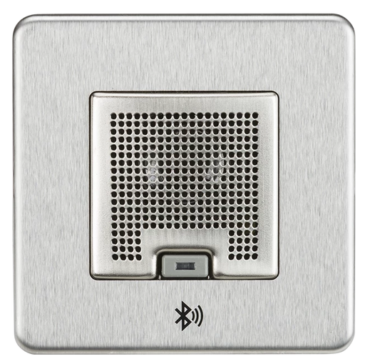 Knightsbridge SFBLUEBC - Screwless 3W Bluetooth Speaker - Brushed Chrome Socket - With USB Knightsbridge - Sparks Warehouse