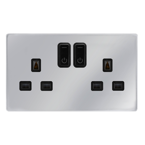 Scolmore Sfch30036bk 13a 2g Rf Smart Socket Definity Ch Bk Smart Socket Scolmore - Sparks Warehouse