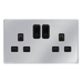 Scolmore Sfch30036bk 13a 2g Rf Smart Socket Definity Ch Bk Smart Socket Scolmore - Sparks Warehouse