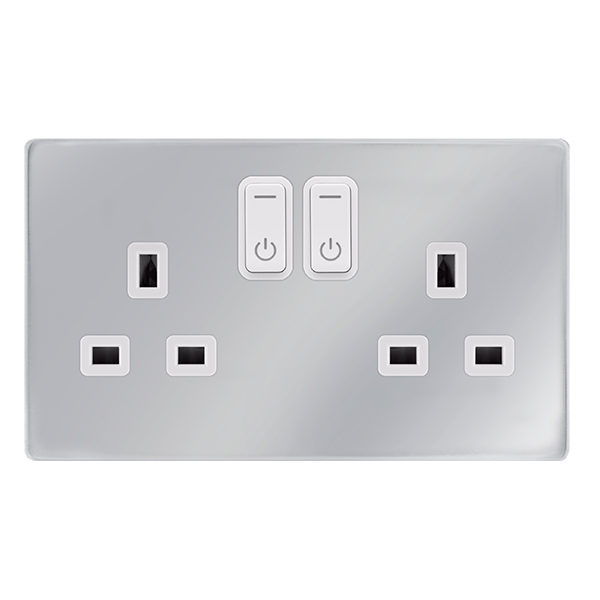 Scolmore Sfch30036pw 13a 2g Rf Smart Socket Definity Ch Pw Smart Socket Scolmore - Sparks Warehouse