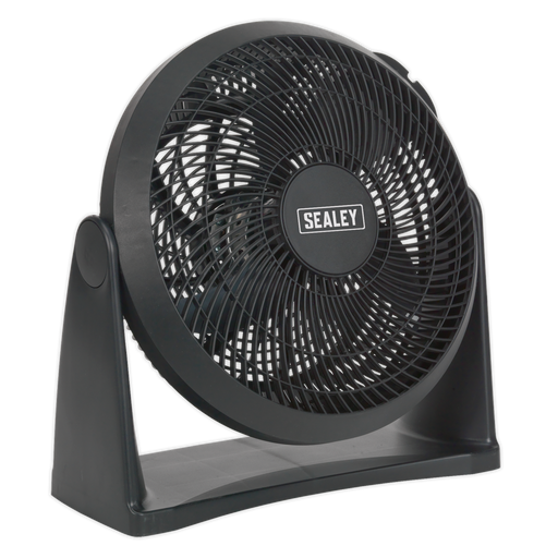 Sealey - SFF12 Desk/Floor Fan 3-Speed 12" 230V Heating & Cooling Sealey - Sparks Warehouse