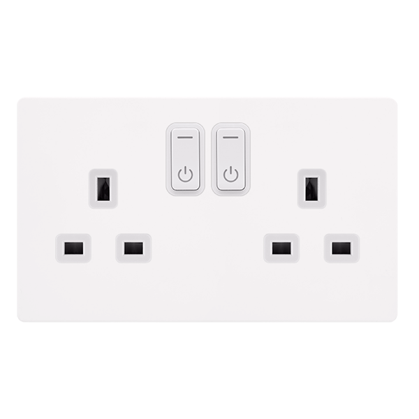 Scolmore Sfmw30036pw 13a 2g Rf Smart Socket Definity Mw Pw Smart Socket Scolmore - Sparks Warehouse