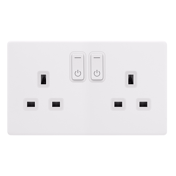 Scolmore Sfpw30036pw 13a 2g Rf Smart Socket Definity Pw Pw Smart Socket Scolmore - Sparks Warehouse