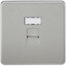 Knightsbridge SFRJ45BC Screwless RJ45 NETWORK Outlet - Brushed Chrome KB Knightsbridge - Sparks Warehouse