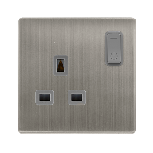 Scolmore Sfss30035gy 13a 1g Rf Smart Socket Definity Ss Gy Smart Socket Scolmore - Sparks Warehouse