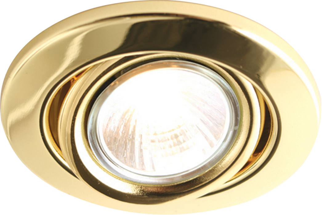 Knightsbridge SGZ10B Reccessed DownLight GU10-SWIVEL-Brass KB Knightsbridge - Sparks Warehouse