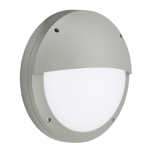 Knightsbridge SHE2GP 230V IP65 18W LED Eyelid Bulkhead CCT with Daylight Sensor Grey Bulkhead Sparks Warehouse - Sparks Warehouse