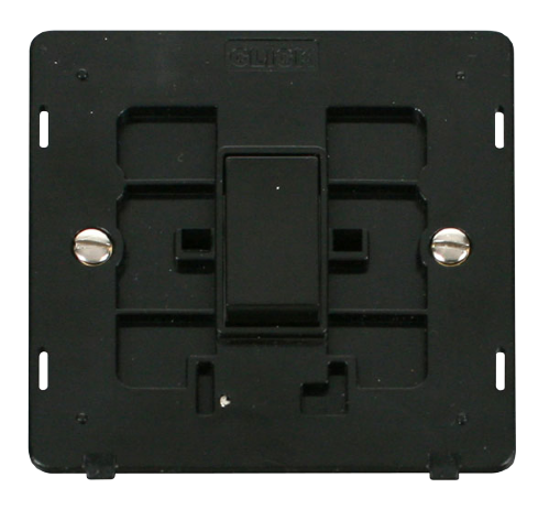 Scolmore SIN011BK - 10AX 1 Gang 2 Way Switch Insert - Black Definity Scolmore - Sparks Warehouse