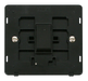 Scolmore SIN011BK - 10AX 1 Gang 2 Way Switch Insert - Black Definity Scolmore - Sparks Warehouse