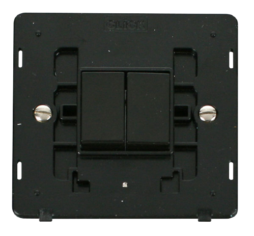 Scolmore SIN012BK - 10AX 2 Gang 2 Way Switch Insert - Black Definity Scolmore - Sparks Warehouse