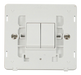 Scolmore SIN012PW - 10AX 2 Gang 2 Way Switch Insert - White Definity Scolmore - Sparks Warehouse