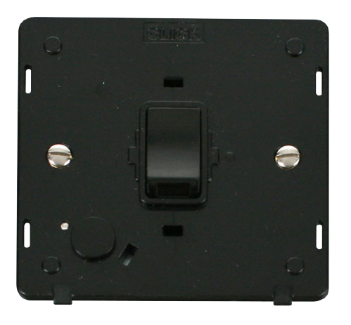 Scolmore SIN022BK - 20A DP Switch With Flex Outlet Insert - Black Definity Scolmore - Sparks Warehouse