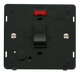 Scolmore SIN023BK - 20A DP Switch With Flex Outlet + Neon Insert - Black Definity Scolmore - Sparks Warehouse