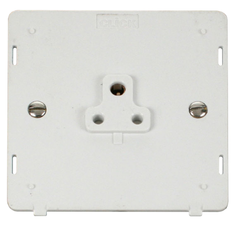 Scolmore SIN039PW - 1 Gang 2A Round Pin Socket Outlet Insert - White Definity Scolmore - Sparks Warehouse