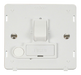 Scolmore SIN051PW - 13A Fused Switched Connection Unit With Flex Outlet Insert - White Definity Scolmore - Sparks Warehouse