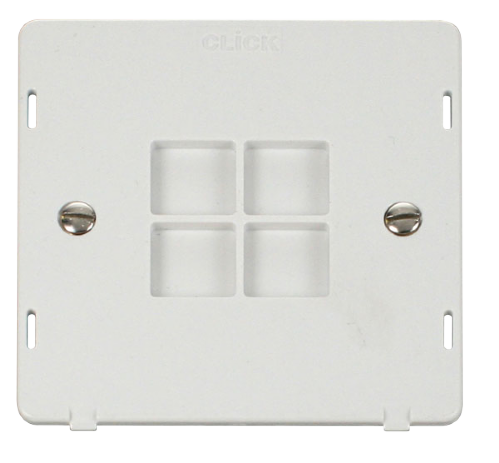 Scolmore SIN060PW - 1 Gang Blank Plate Insert - White Definity Scolmore - Sparks Warehouse