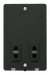 Scolmore SIN100BK - 115V/230V Dual Voltage Shaver Socket Outlet Insert - Black Definity Scolmore - Sparks Warehouse