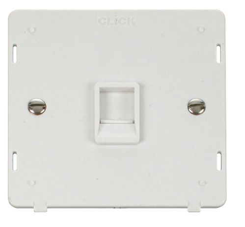 Scolmore SIN115PW - Single RJ11 Socket Outlet Insert - White Definity Scolmore - Sparks Warehouse