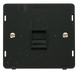 Scolmore SIN120BK - Single Telephone Socket - Master Insert - Black Definity Scolmore - Sparks Warehouse