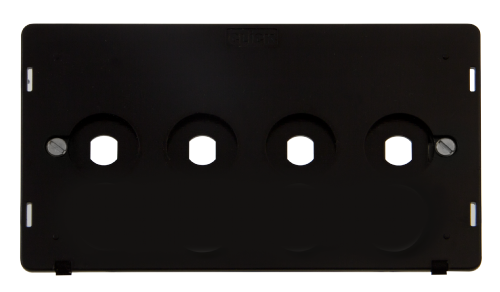 Scolmore SIN144PL - 4 Gang Double Dimmer Plate Insert Definity Scolmore - Sparks Warehouse