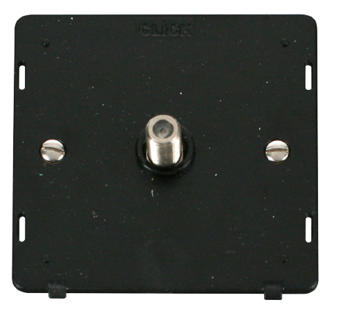 Scolmore SIN156BK - Single Satellite Socket Insert - Black Definity Scolmore - Sparks Warehouse