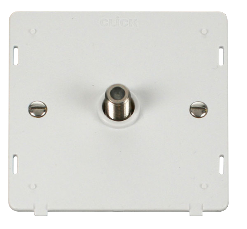 Scolmore SIN156PW - Single Satellite Socket Insert - White Definity Scolmore - Sparks Warehouse