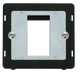 Scolmore SIN310BK - 1 Gang Plate Single Media Module Insert - Black Definity Scolmore - Sparks Warehouse