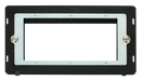 Scolmore SIN312BK - 2 Gang Plate Quad Media Module Insert - Black Definity Scolmore - Sparks Warehouse