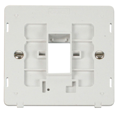 Scolmore SIN401PW - 1 Gang Plate Single Aperture Insert - White Definity Scolmore - Sparks Warehouse