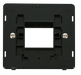 Scolmore SIN402BK - 1 Gang Plate Twin Aperture Insert - Black Definity Scolmore - Sparks Warehouse