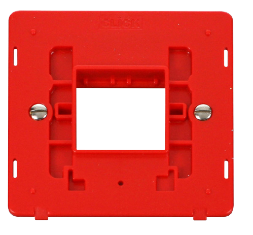 Scolmore SIN402RD - 1 Gang Plate Twin Aperture Insert - Red Definity Scolmore - Sparks Warehouse