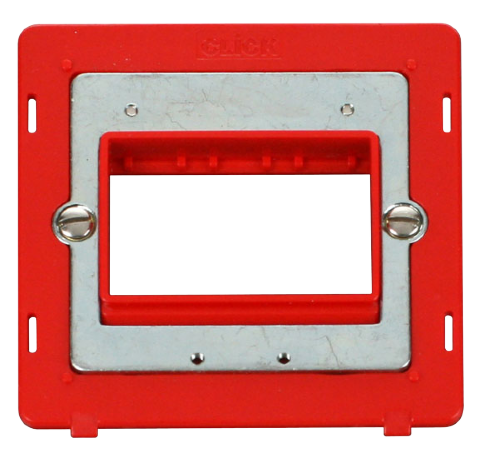 Scolmore SIN403RD - 1 Gang Plate Triple Aperture Insert - Red Definity Scolmore - Sparks Warehouse