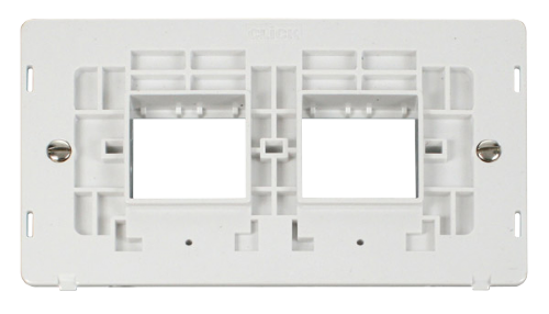 Scolmore SIN404PW - 2 Gang Plate (2 x 2) Aperture Insert - White Definity Scolmore - Sparks Warehouse