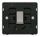 Scolmore SIN425BKCH - INGOT 10AX 1 Gang Intermediate Switch Insert - Black / Chrome Definity Scolmore - Sparks Warehouse