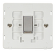 Scolmore SIN425PWCH - INGOT 10AX 1 Gang Intermediate Switch Insert - White / Chrome Definity Scolmore - Sparks Warehouse