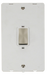 Scolmore SIN502PWBS - INGOT 45A 2 Gang Plate DP Switch Insert - White Definity Scolmore - Sparks Warehouse