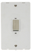 Scolmore SIN502PWSS - INGOT 45A 2 Gang Plate DP Switch Insert - White Definity Scolmore - Sparks Warehouse