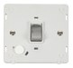 Scolmore SIN522PWCH - INGOT 20A DP Switch With Flex Outlet  Insert - White / Chrome Definity Scolmore - Sparks Warehouse