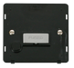 Scolmore SIN550BKCH - INGOT 13A Fused Conn. Unit With Flex Outlet Insert - Black /  Chrome Definity Scolmore - Sparks Warehouse