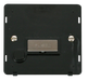 Scolmore SIN550BKSS - INGOT 13A Fused Conn. Unit With Flex Outlet Insert - Black / St. Steel Definity Scolmore - Sparks Warehouse